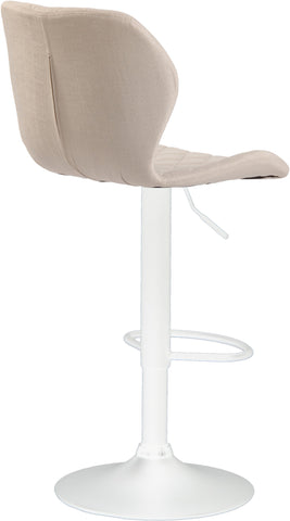 TPFLiving bar stool Cora frame white fabric