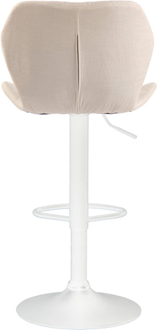 TPFLiving bar stool Cora frame white fabric