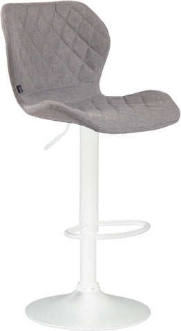 TPFLiving bar stool Cora frame white fabric