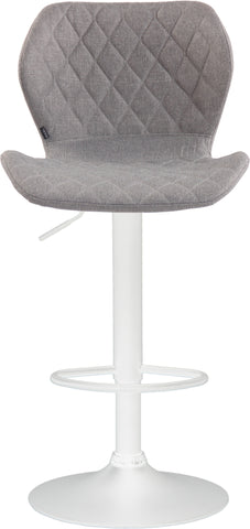 TPFLiving bar stool Cora frame white fabric