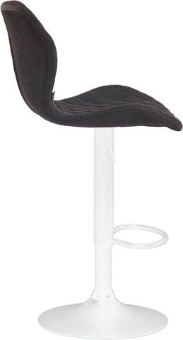 TPFLiving bar stool Cora frame white fabric
