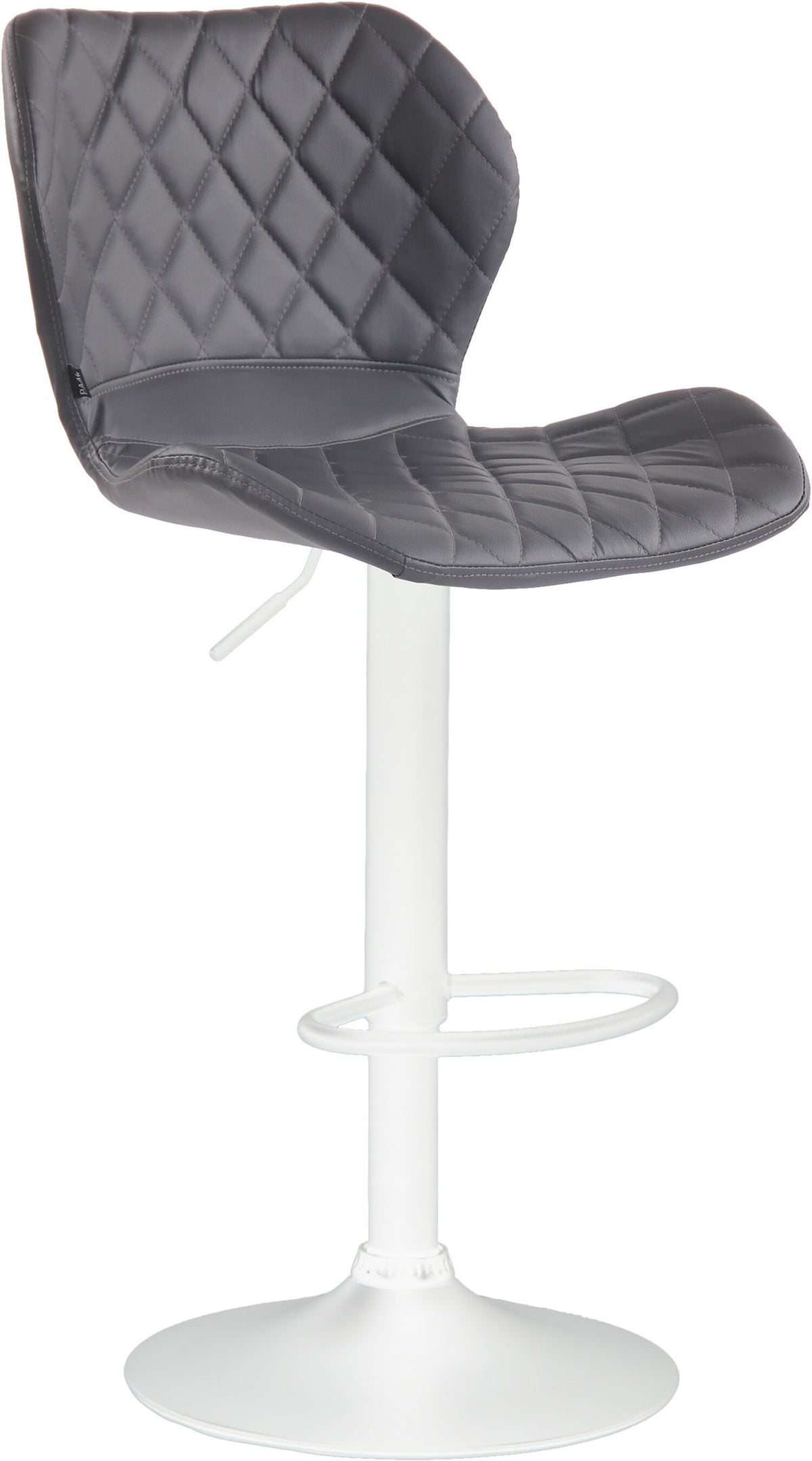 TPFLiving bar stool Cora frame white faux leather