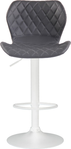 TPFLiving bar stool Cora frame white faux leather