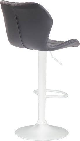 TPFLiving bar stool Cora frame white faux leather