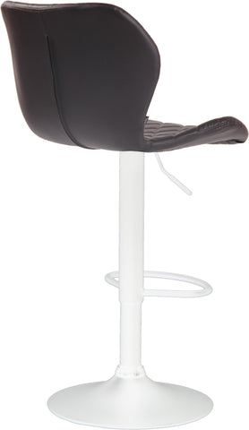 TPFLiving bar stool Cora frame white faux leather