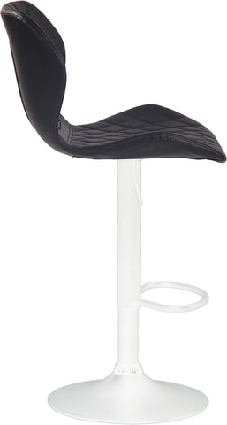 TPFLiving bar stool Cora frame white faux leather