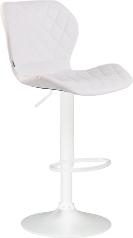 TPFLiving bar stool Cora frame white faux leather