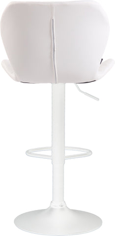 TPFLiving bar stool Cora frame white faux leather