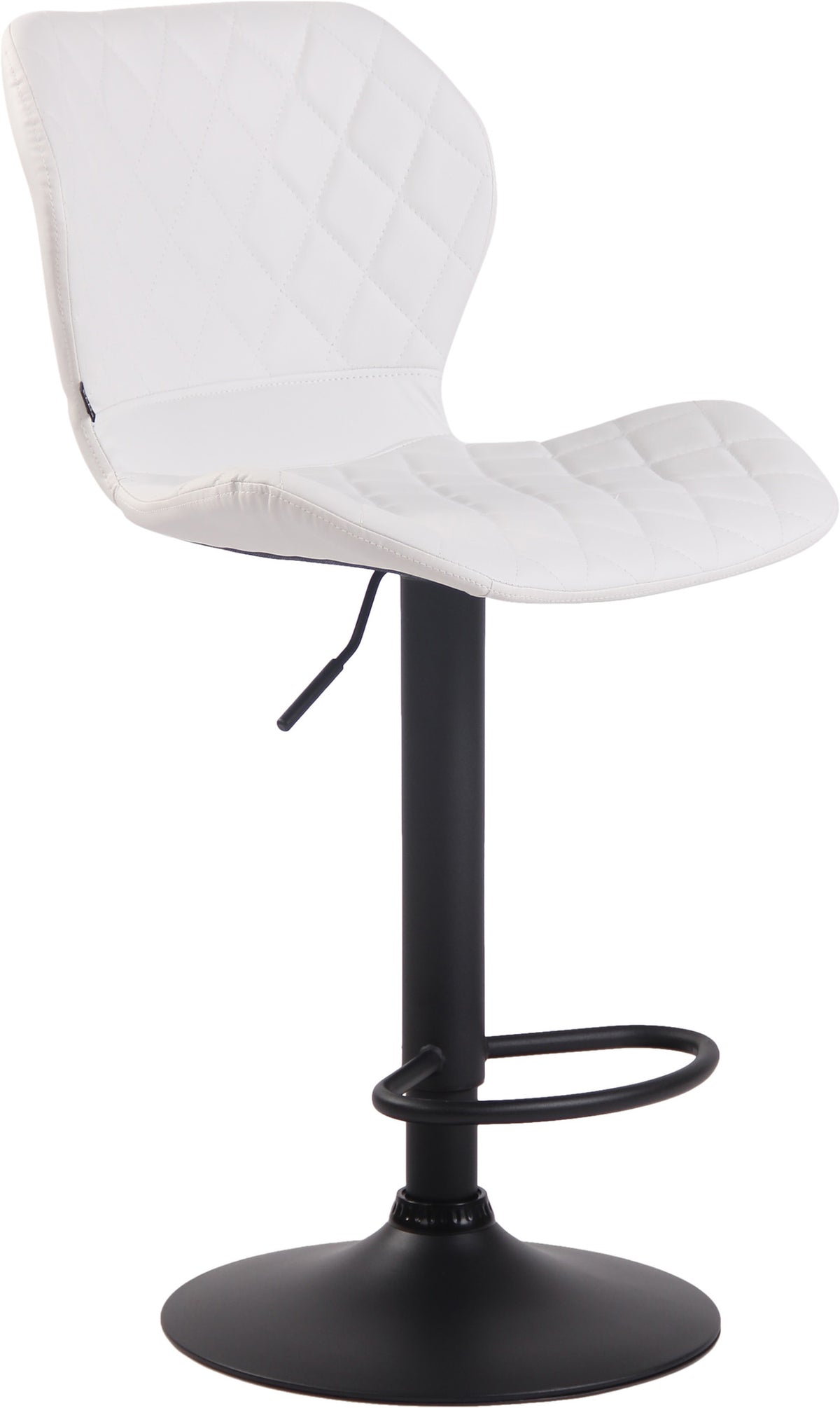 TPFLiving bar stool Cora frame black faux leather