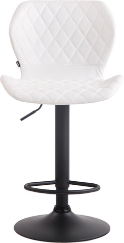 TPFLiving bar stool Cora frame black faux leather