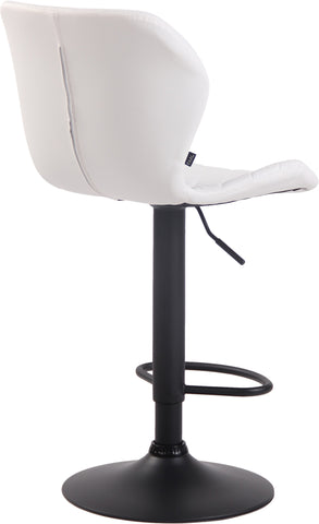 TPFLiving bar stool Cora frame black faux leather