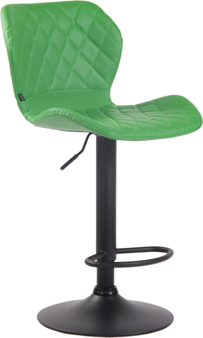 TPFLiving bar stool Cora frame black faux leather