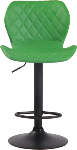 TPFLiving bar stool Cora frame black faux leather