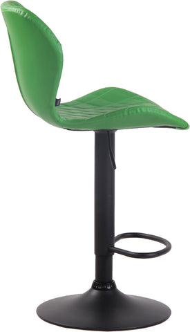 TPFLiving bar stool Cora frame black faux leather