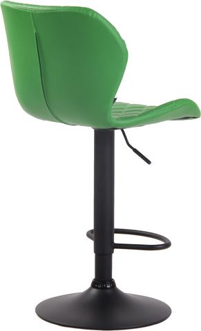TPFLiving bar stool Cora frame black faux leather