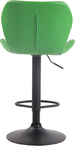 TPFLiving bar stool Cora frame black faux leather