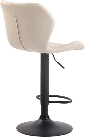 TPFLiving bar stool Cora frame black faux leather