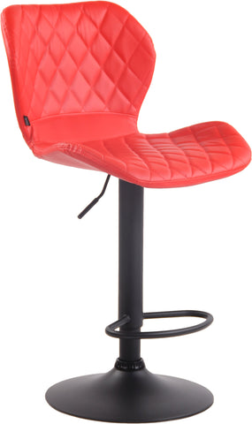 TPFLiving bar stool Cora frame black faux leather