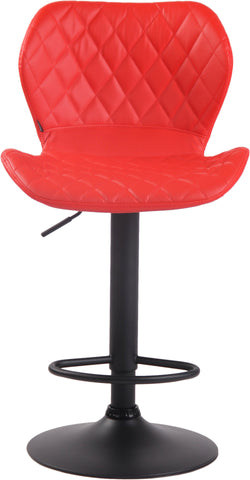 TPFLiving bar stool Cora frame black faux leather