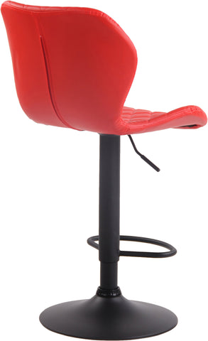 TPFLiving bar stool Cora frame black faux leather