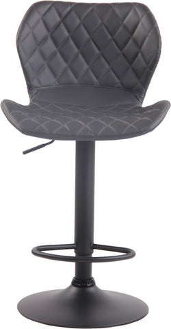 TPFLiving bar stool Cora frame black faux leather