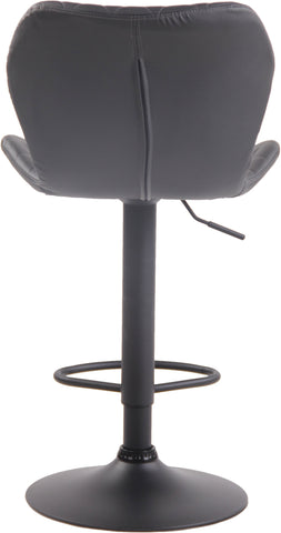 TPFLiving bar stool Cora frame black faux leather