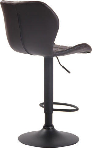 TPFLiving bar stool Cora frame black faux leather