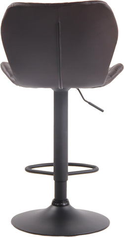 TPFLiving bar stool Cora frame black faux leather