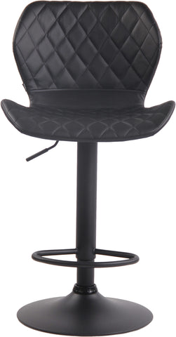 TPFLiving bar stool Cora frame black faux leather