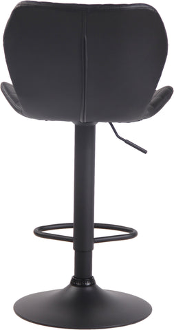 TPFLiving bar stool Cora frame black faux leather