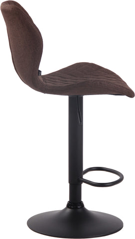 TPFLiving bar stool Cora frame black fabric