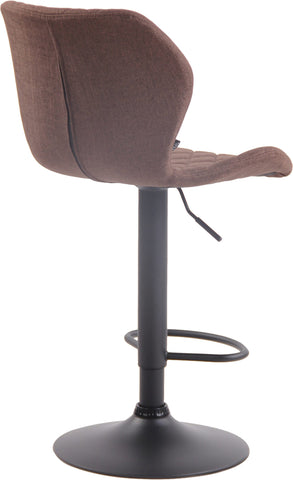 TPFLiving bar stool Cora frame black fabric