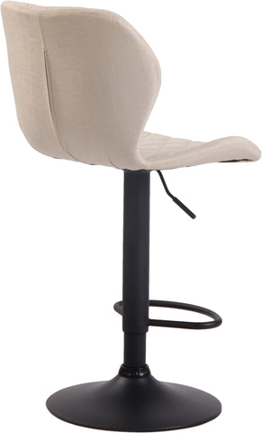 TPFLiving bar stool Cora frame black fabric