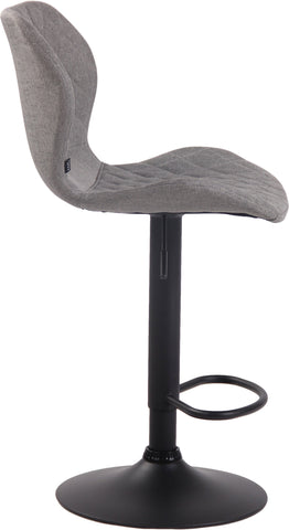 TPFLiving bar stool Cora frame black fabric