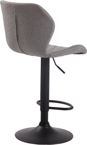 TPFLiving bar stool Cora frame black fabric