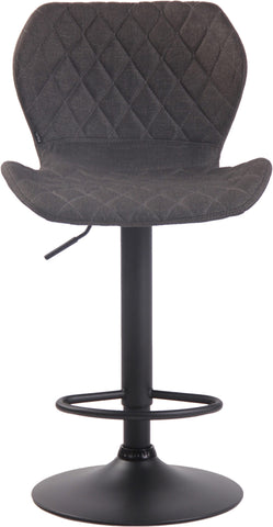 TPFLiving bar stool Cora frame black fabric