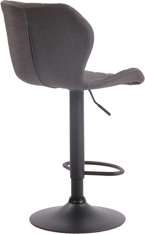 TPFLiving bar stool Cora frame black fabric