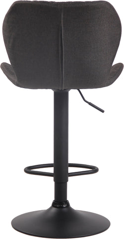 TPFLiving bar stool Cora frame black fabric