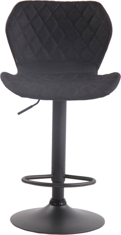 TPFLiving bar stool Cora frame black fabric