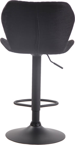 TPFLiving bar stool Cora frame black fabric