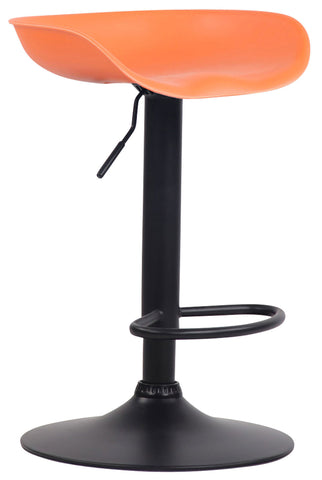 TPFLiving bar stool Anna frame black plastic