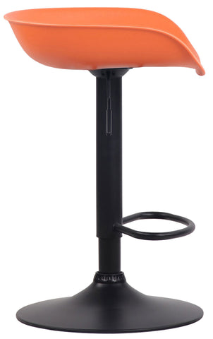 TPFLiving bar stool Anna frame black plastic