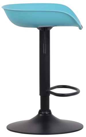 TPFLiving bar stool Anna frame black plastic