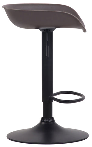 TPFLiving bar stool Anna frame black plastic