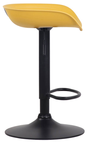 TPFLiving bar stool Anna frame black plastic