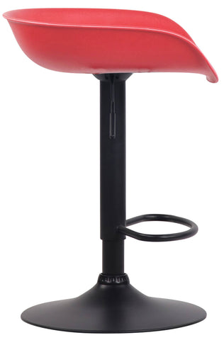 TPFLiving bar stool Anna frame black plastic