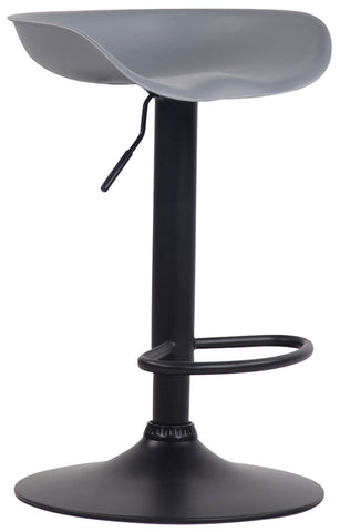 TPFLiving bar stool Anna frame black plastic