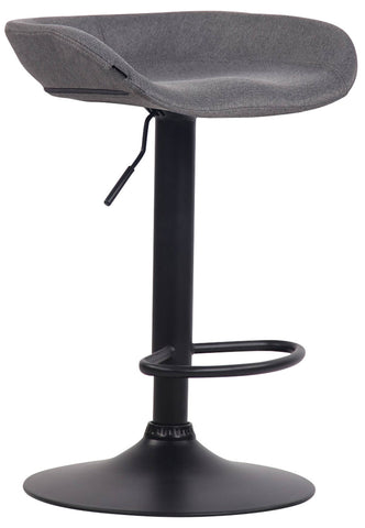 TPFLiving bar stool Anna frame black fabric