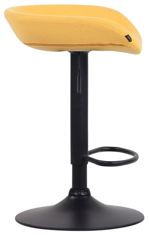 TPFLiving bar stool Anna frame black felt
