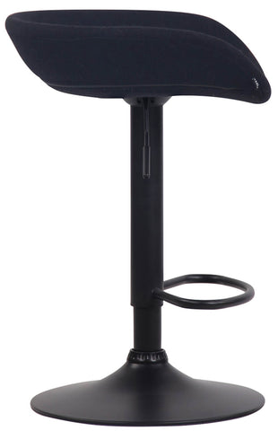 TPFLiving bar stool Anna frame black felt